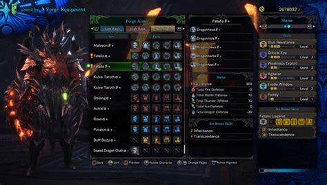 fatalis armor mhw|Fatalis Counterbuilds and Counter Skills .